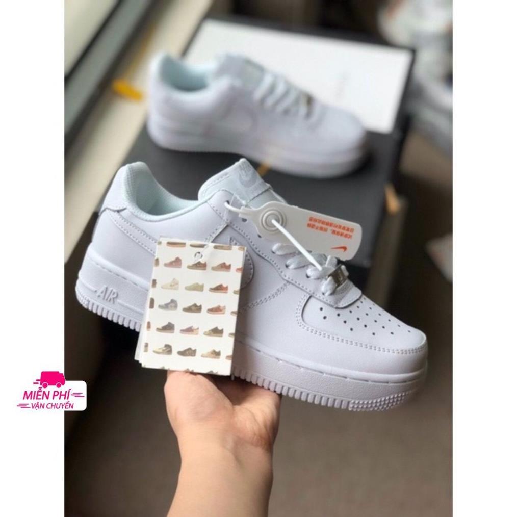 (vitazone742) Giày AF1 full trắng,giày snealer AIR FORCE ONE.Bản trung 1/1 Nam Nữ (Full bix,box)