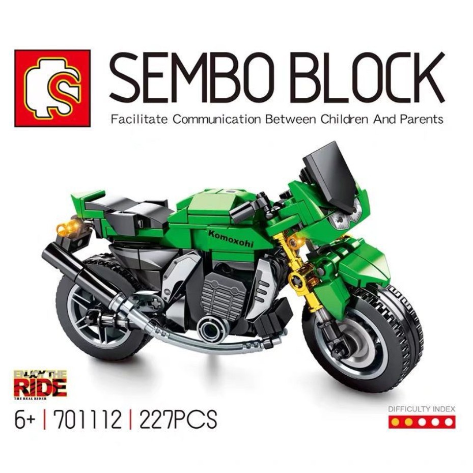 BỘ ĐỒ CHƠI XẾP HÌNH XE MÁY, Lắp Ráp MOTO, XE ĐUA, SIÊU XE 300 CHI TIẾT