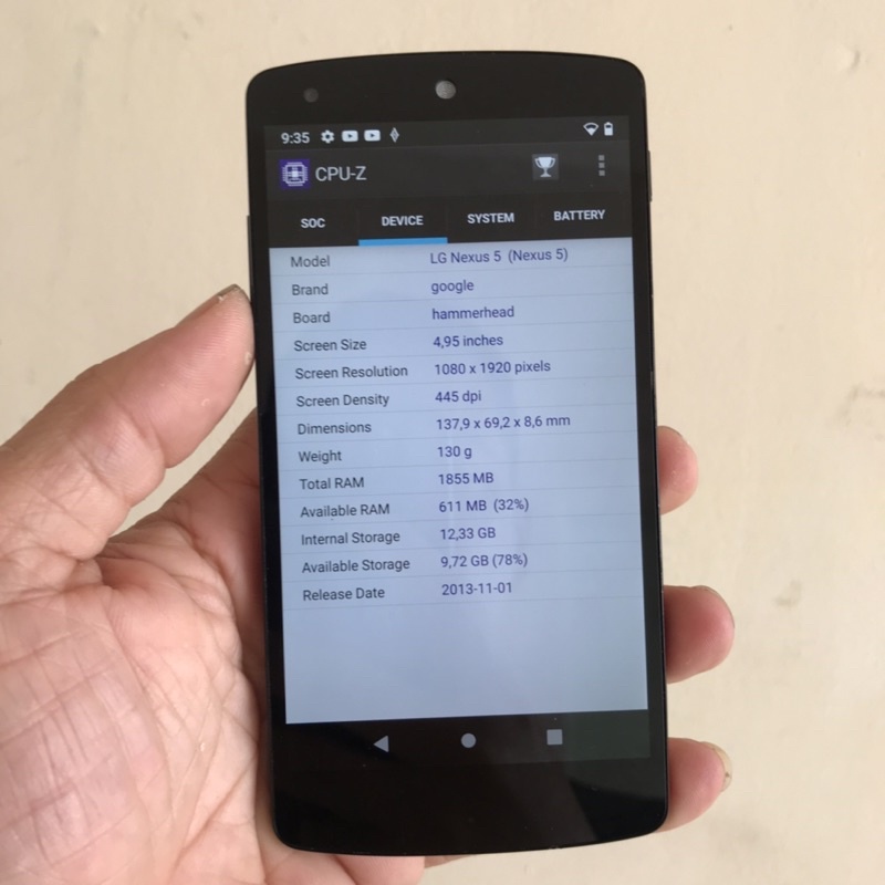 Điện thoại Google Nexus 5 ram 2Gb+16Gb