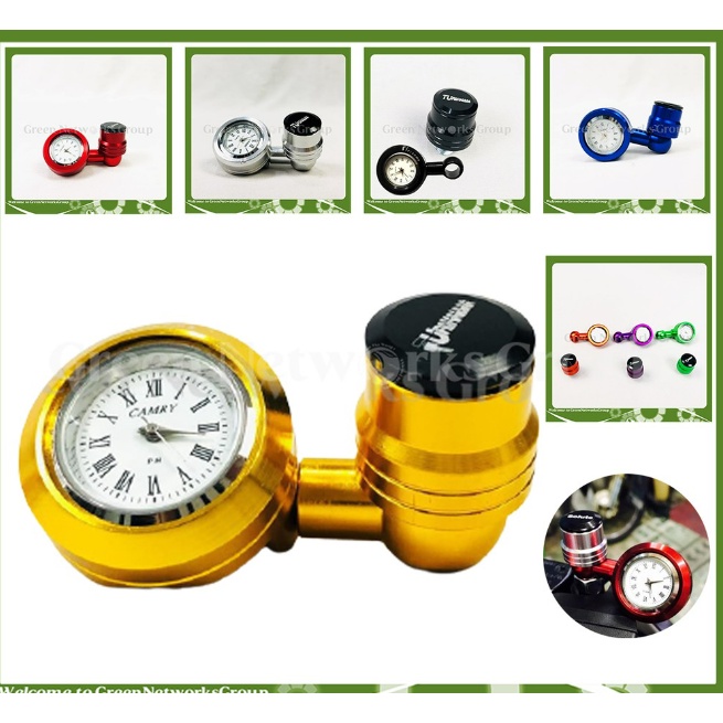 Đồng hồ chân gương xe máy Rizoma + có sẵn Pin