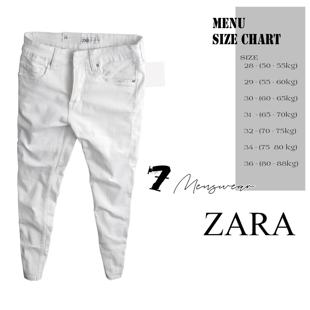 {TẶNG QUÀ} QUẦN JEAN ZARA TRẮNG - QUẦN BÒ TRẮNG XUẤT KHẨU CHÍNH HIỆU