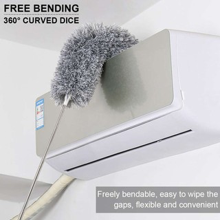 Cây chổi lông quét bụi cán inox gập được tới 90 độ