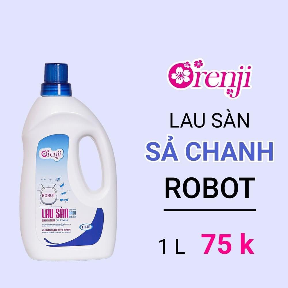 LAU SÀN ROBOT CHUYÊN DỤNG ORENJI 3.8 LÍT - HƯƠNG THƠM SẢ CHANH - LAU SÀN CHO ROBOT ECOVACS DEEBOT/ ILIFE