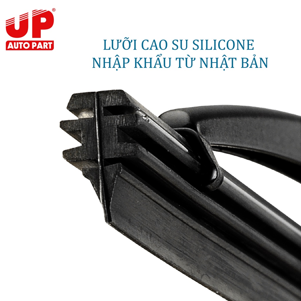 Gạt mưa Silicone xương cứng UP PART nhiều SIZE cho các dòng xe phổ thông