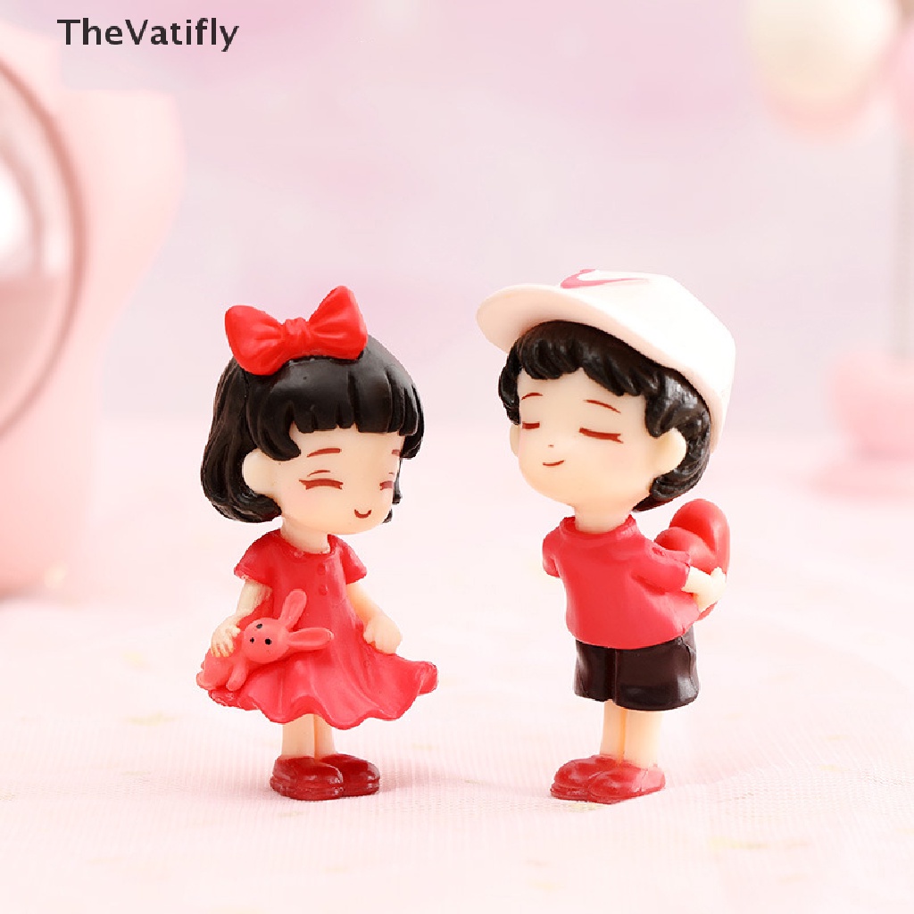 Mô Hình Cặp Đôi Búp Bê Tình Nhân Mini Trang Trí Tiểu Cảnh DIY