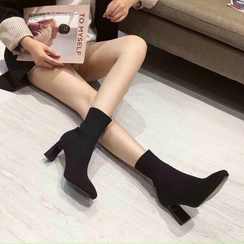 Boot len zara gót dẹt fullbox