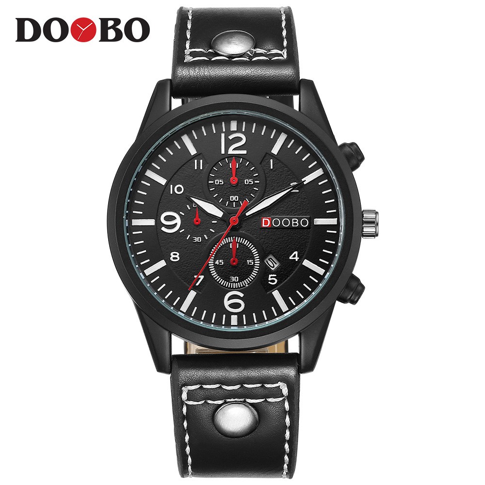 ĐỒng Hồ Nam Lịch Ngày DOOBO DO9866 JAPAN Dây Da Cao Cấp | BigBuy360 - bigbuy360.vn