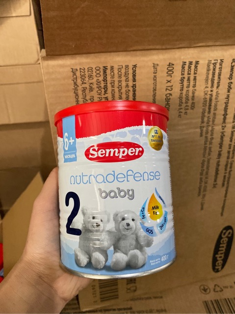 (Date 4.2022) Sữa Semper Nga số đủ số hộp 400g