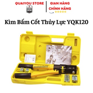 Kìm bấm cốt thủy lực yqk120, bấm cos dây điện từ hàm ép cos 10-120m2