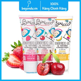 Kem đánh răng hữu cơ cho bé Biricco Vị Dâu và Cherry Officina Naturae