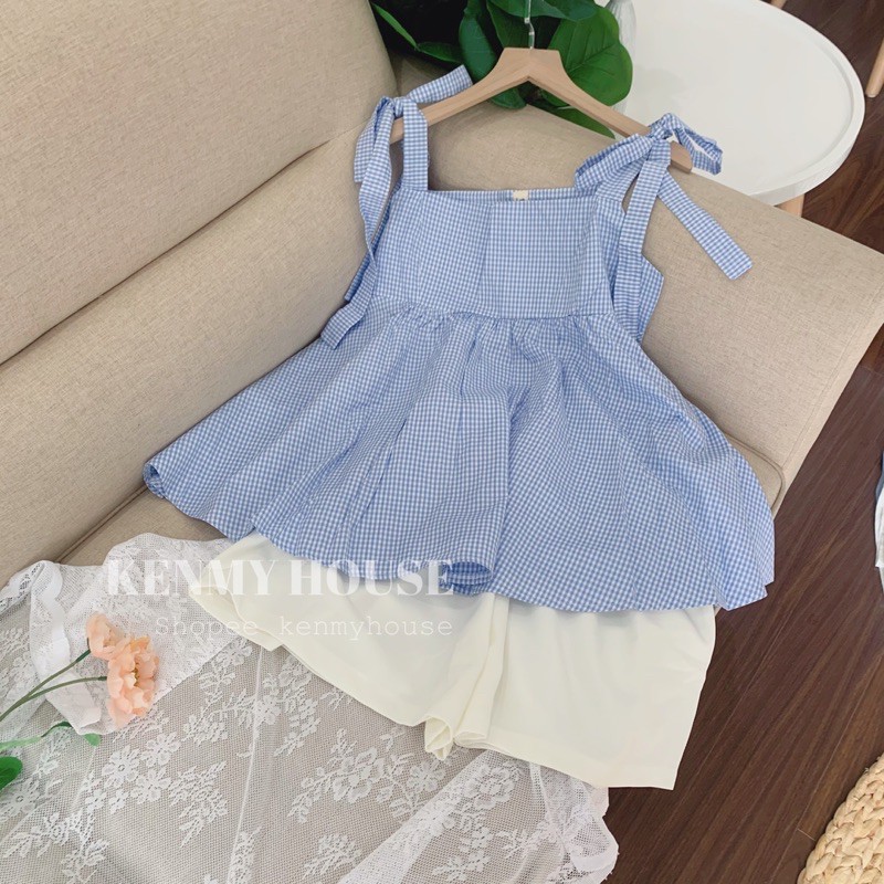 [Mã SKAMA06 giảm 8% tối đa 50K đơn 250K] Set áo babydoll kèm quần short ✅[ HÌNH THẬT+CLIP]