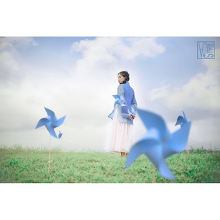 Áo nhật bình cách tân chiffon
