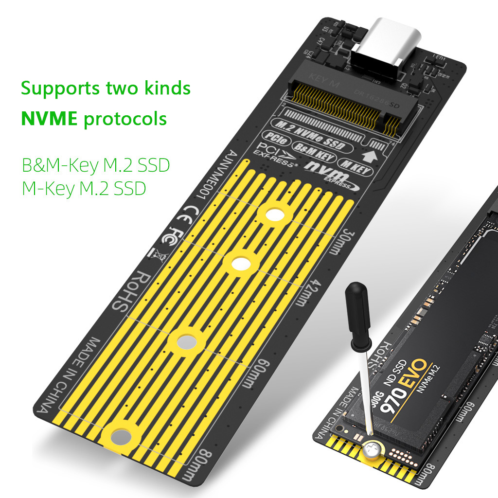 Ổ Cứng Di Động Usb 3.1 Gen2Ssd M.2 Nvme 10gbps | BigBuy360 - bigbuy360.vn