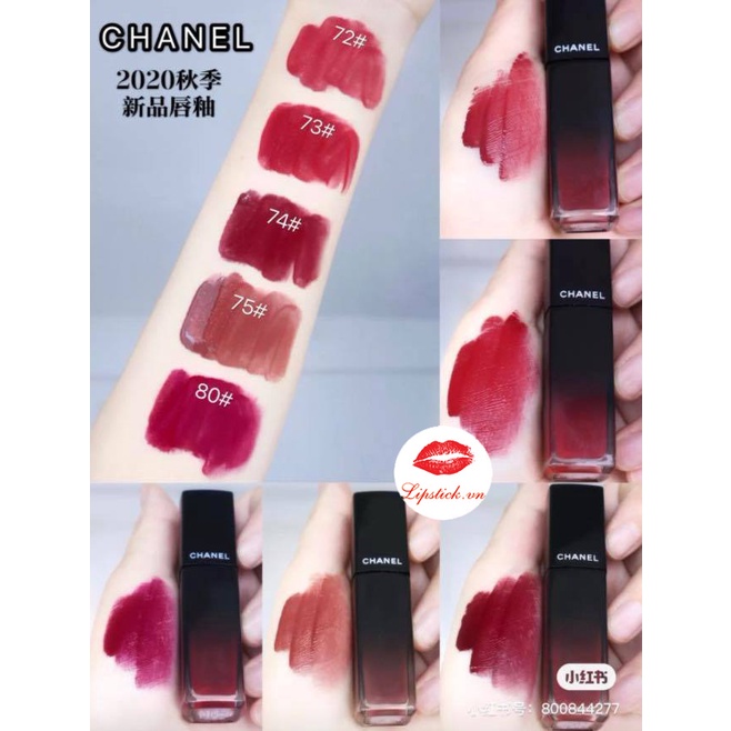 [Mẫu Hot 2021] Son Kem Chanel Rouge Allure Laque siêu lì, siêu đẹp, son chanel chuẩn auth, Tiệm Son Ruby