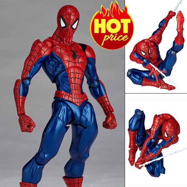 🌟GIÁ HỦY DIỆT🌟 Mô Hình Người Nhện Spider Man Revoltech Full Box