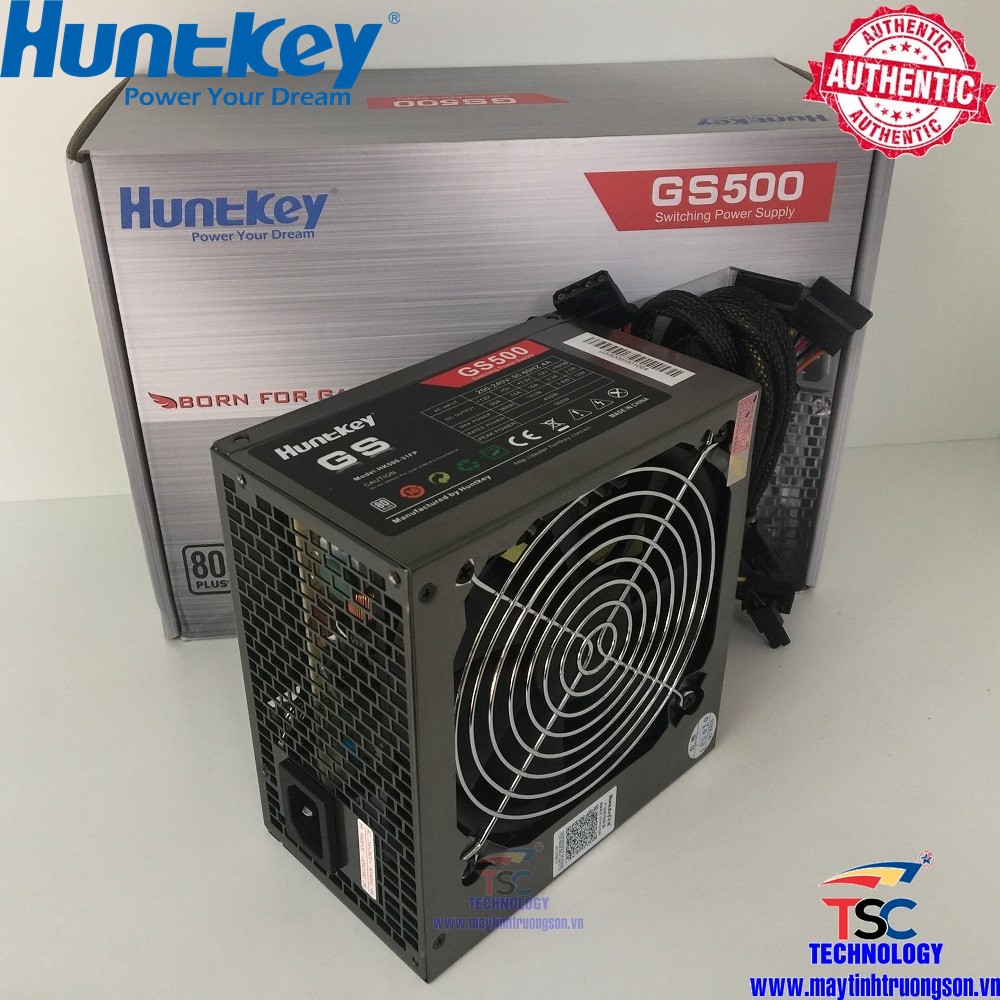 Nguồn Máy Tính HUNTKEY GS500 500W BH 36T | Đẳng Cấp Gaming