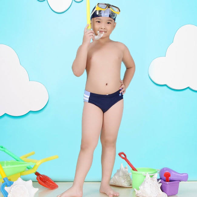 SET QUẦN BƠI KÈM NÓN BÉ TRAI