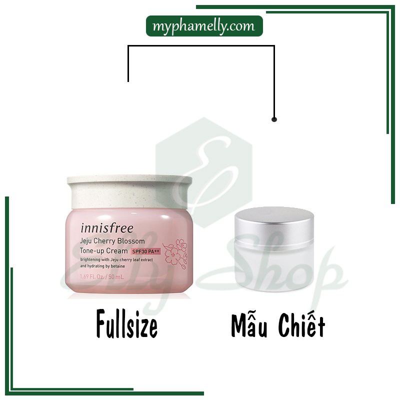 Kem dưỡng trắng da, nâng tông Innisfree Jeju Cherry Blossom Tone-up Cream SPF 30 PA++ - 50ml