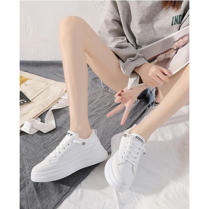 Giày bata nữ thể thao cổ cao thời trang phong cách Hàn Quốc