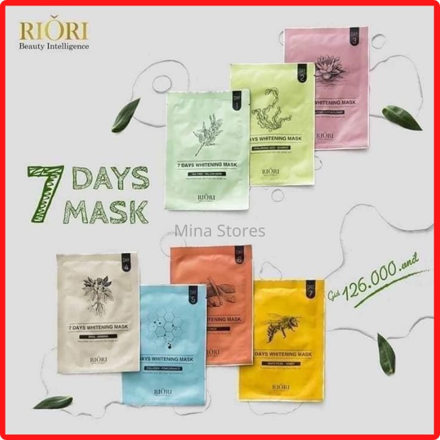Mặt Nạ Dưỡng Da 7 Ngày - Riori 7 Days Whitening Mask