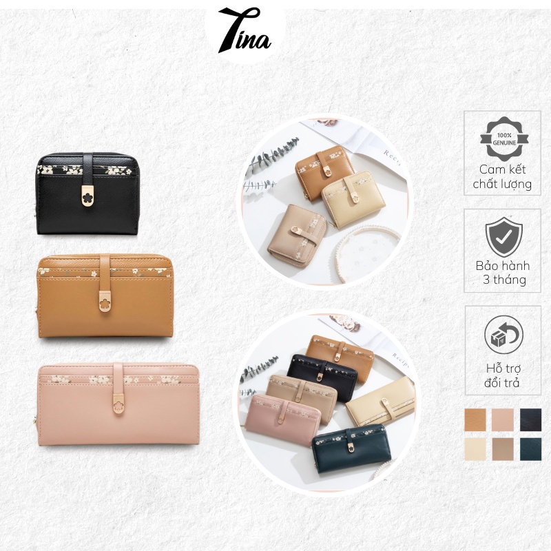 Ví nữ mini cầm tay cao cấp đẹp Prettyzys ngắn Tina Shop PTZ113