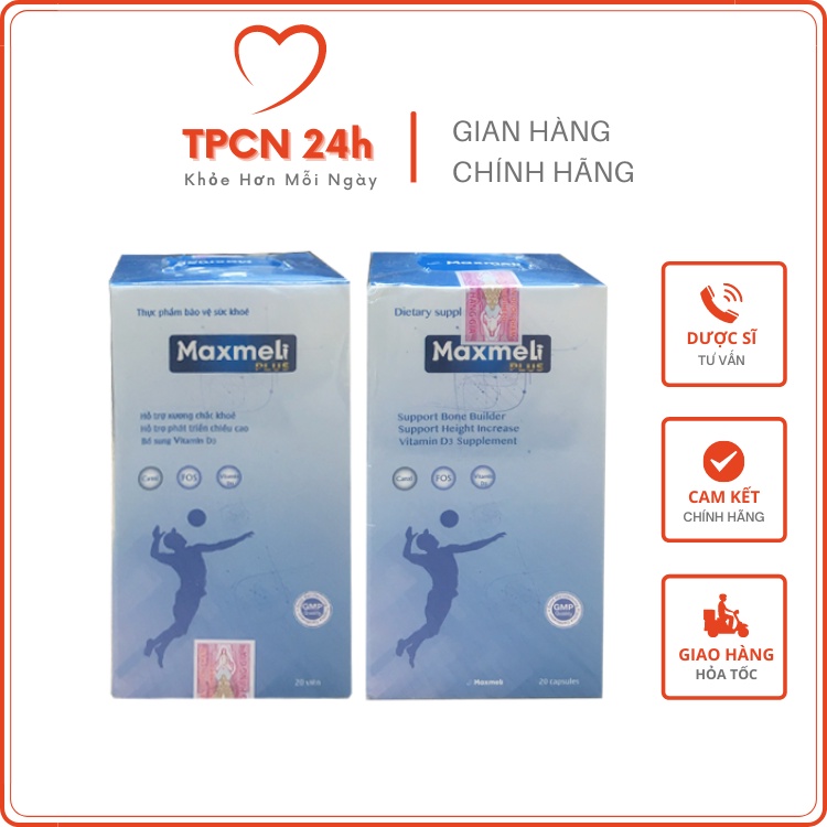 Tăng Chiều Cao Maxmeli Plus - Hỗ trợ tăng chiều cao