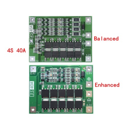 mạch bảo vệ pin Lithium 3S 4S 40A 60A 18650 BMS 11.1V 12.6V 14.8V 16.8V