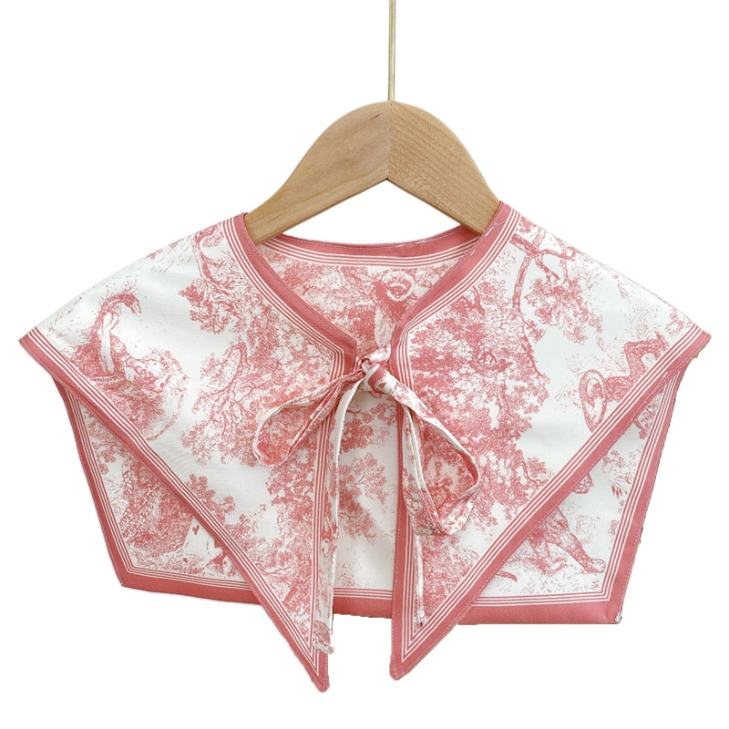 [seve *] Khăn Quàng Cổ Lụa In Hình Sư Tử Rừng Có Thể Tháo Rời Cột Dây Nhiều Màu Thanh Lịch Vintage Cho Nữ