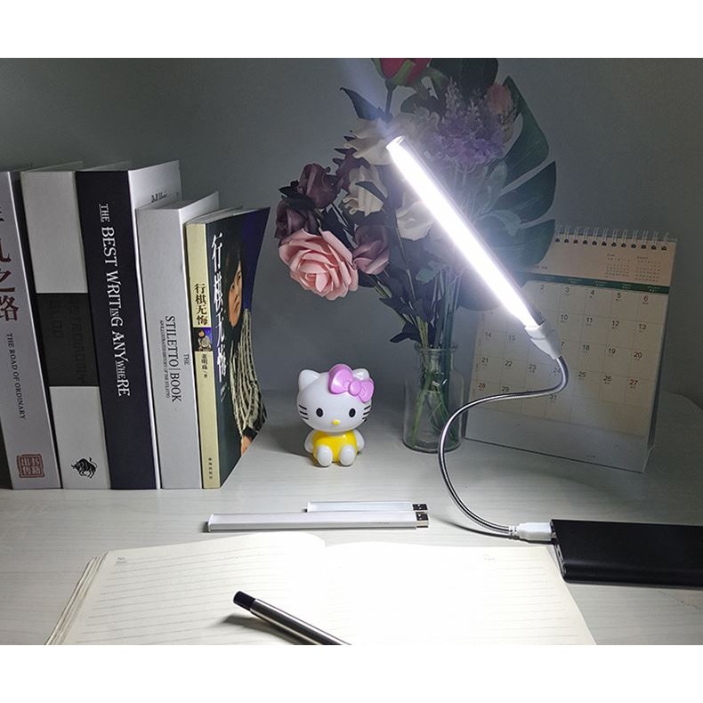 Đèn Led USB⚡ Hugiasmart ⚡ Thanh đèn led đầu cắm usb siêu sáng 20 bóng Led đế nhôm tản nhiệt