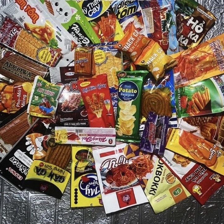 COMBO 20 Gói Đồ ăn vặt CAY SIÊU HOT Đồ ăn vặt cổng trường, set đồ ăn vặt, đồ ăn vặt tuổi thơ hot