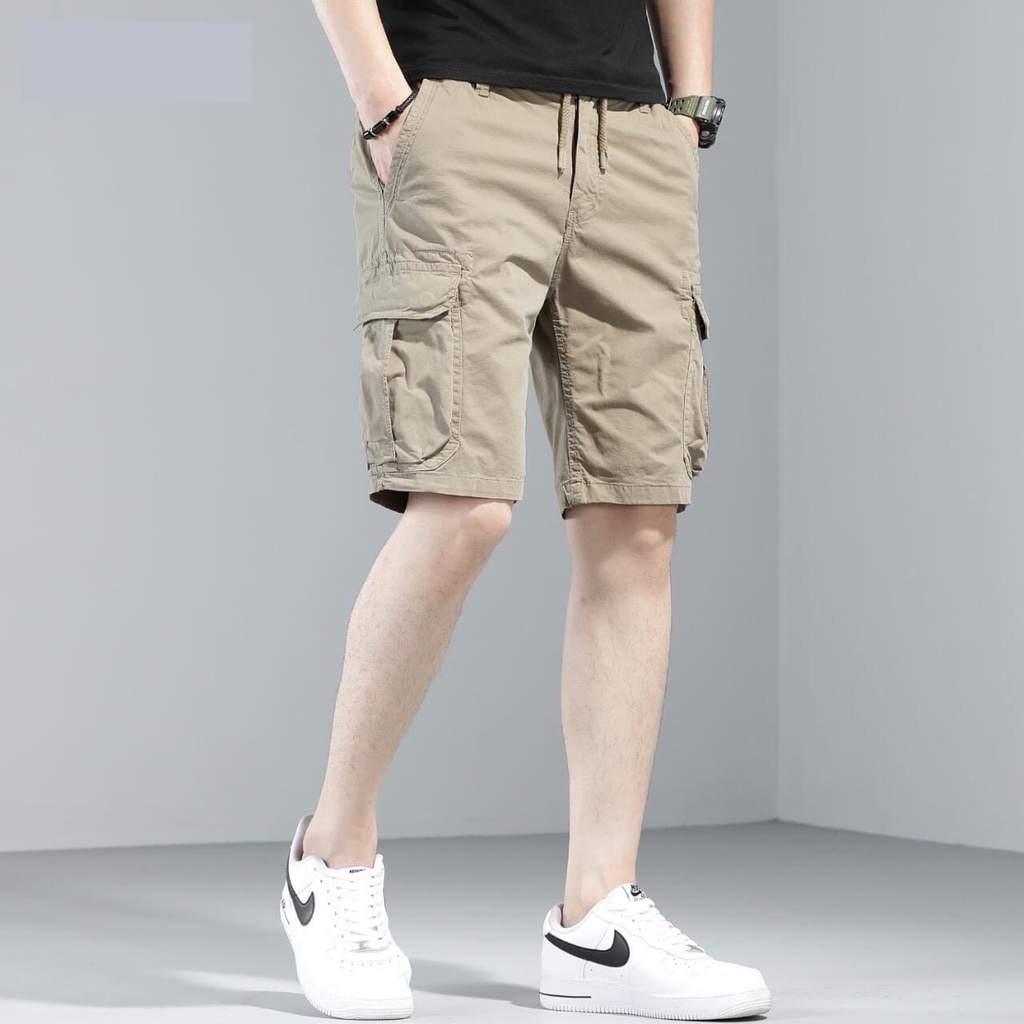 Quần short túi hộp, quần đùi kaki nam túi hộp
