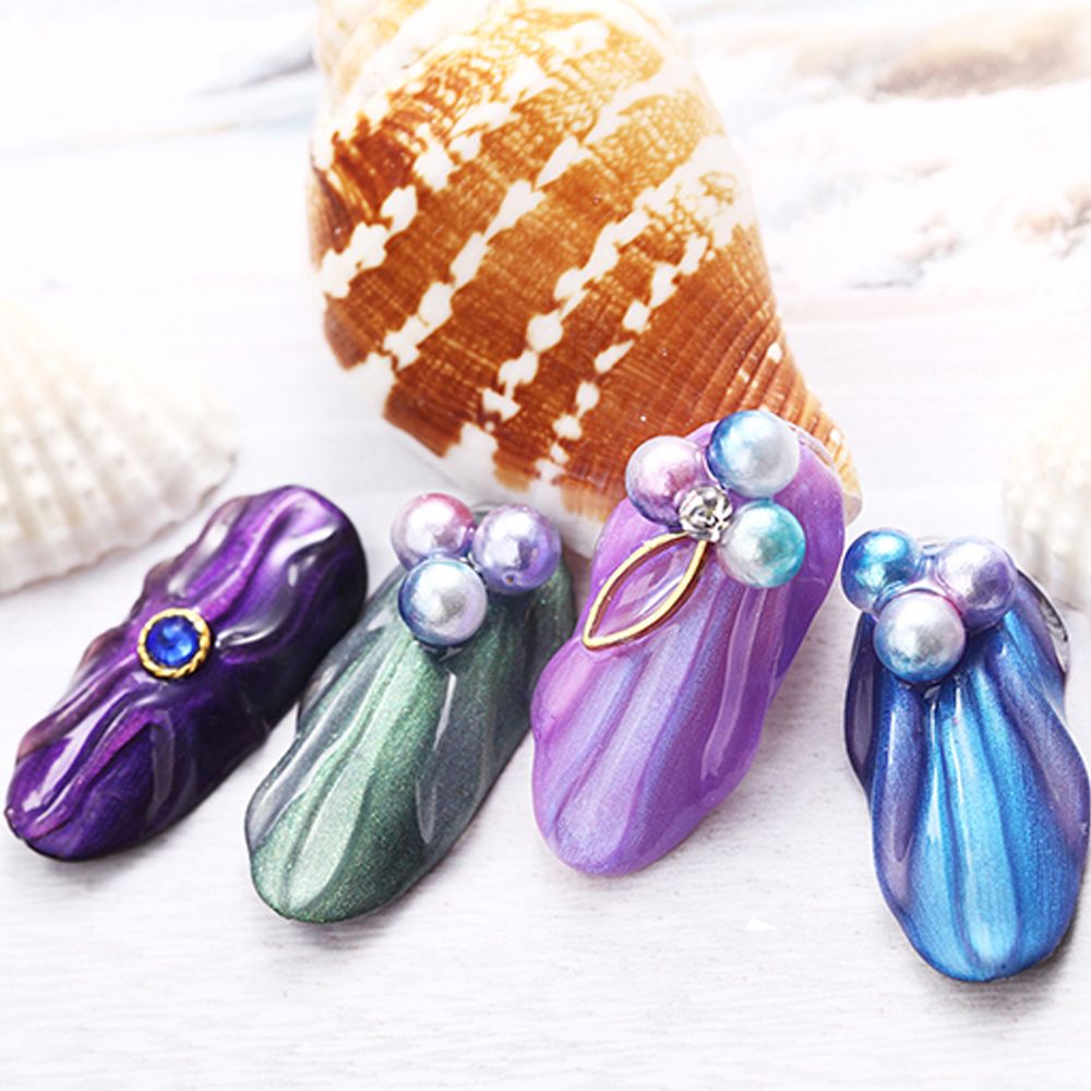 [Hàng mới về] Hộp hạt ngọc trai 3D với nhiều kích thước dùng trang trí làm đẹp móng tay cho phái nữ