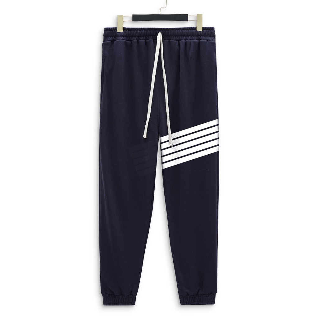 [bigsize] Quần thun dài jogger vải nỉ in hình sọc siêu độc bigsize nam