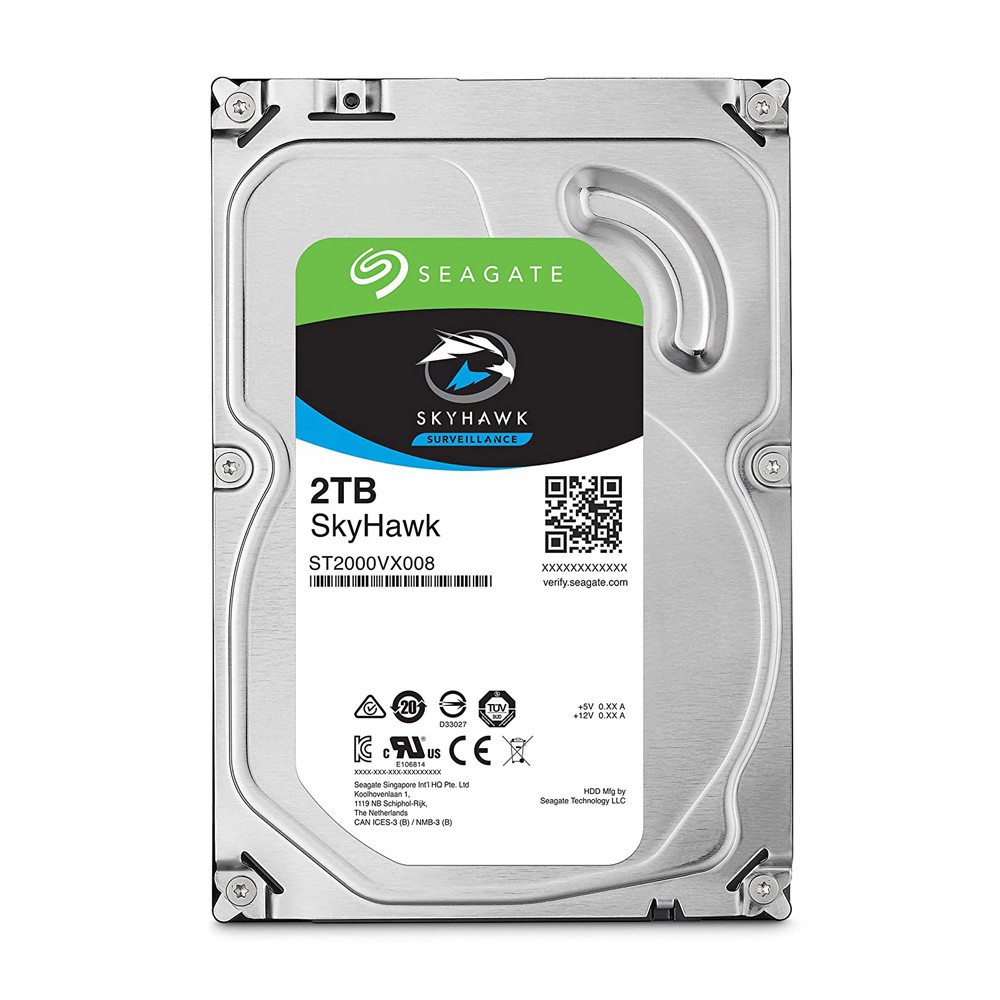 [ Chính Hãng ] Ổ Cứng HDD Seagate Skyhawk 2TB/3.5" SATA 3/ 64MB CACHE/5900RPM (VX008) - Chính Hãng - Bảo Hành 36 Tháng 1