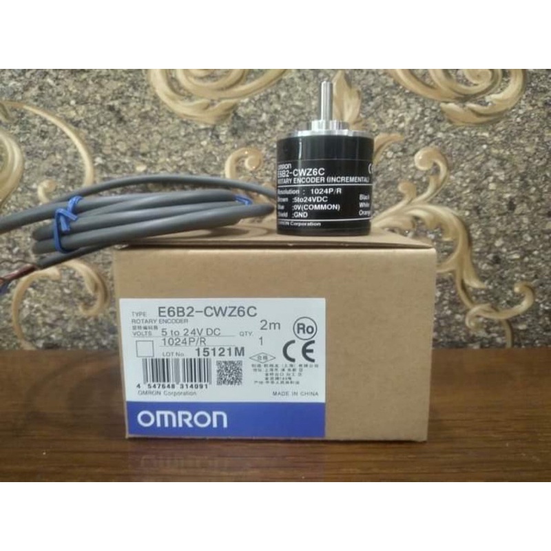 Encoder Omron E6B2-CWZ6C 200P/R 5-24VDC E6B2-CWZ6C 200P/R 2M. Bộ phát xung với độ phân giải 200P/R.