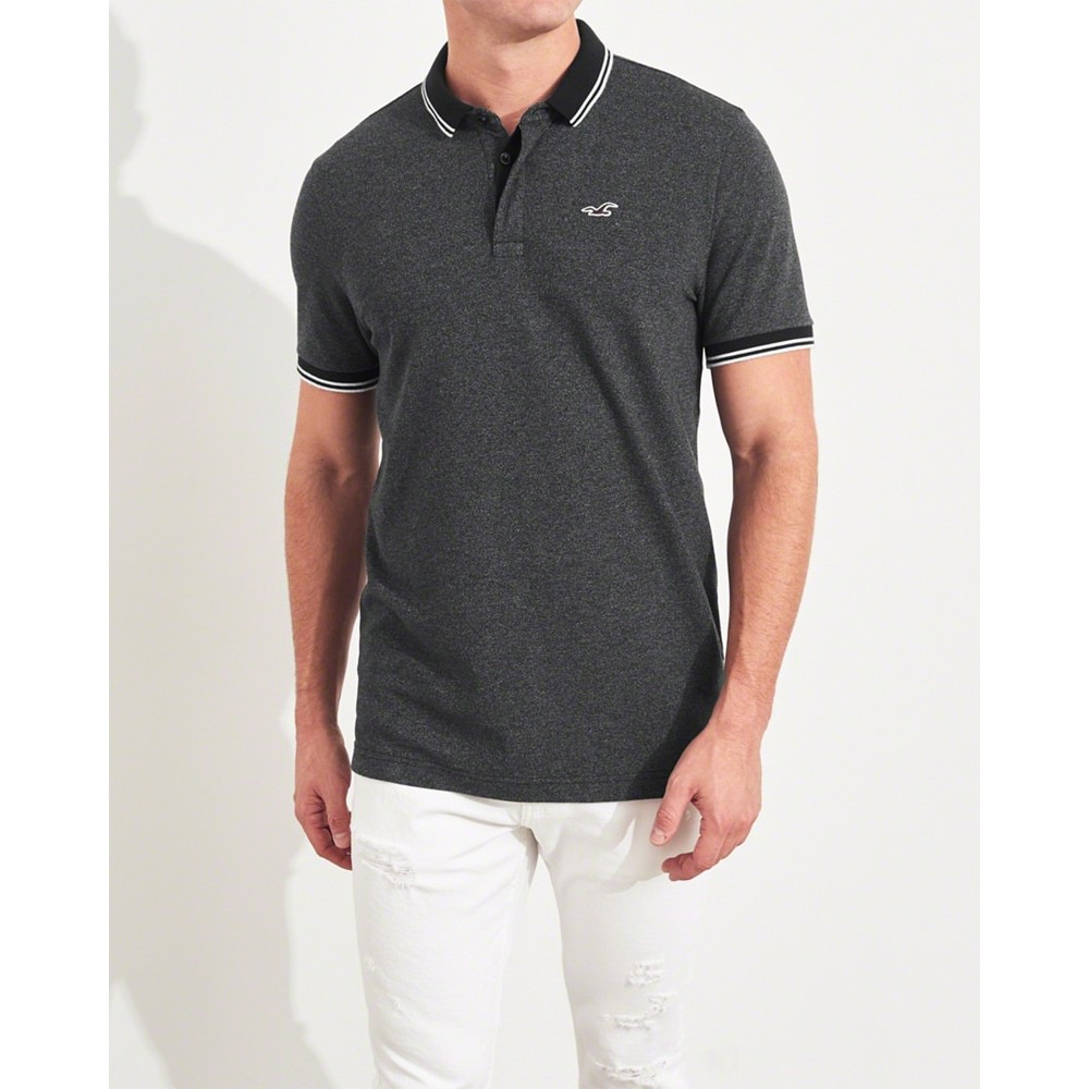Áo thun nam cổ bẻ Hollister HCO-P155 Stretch Slim Fit Polo
