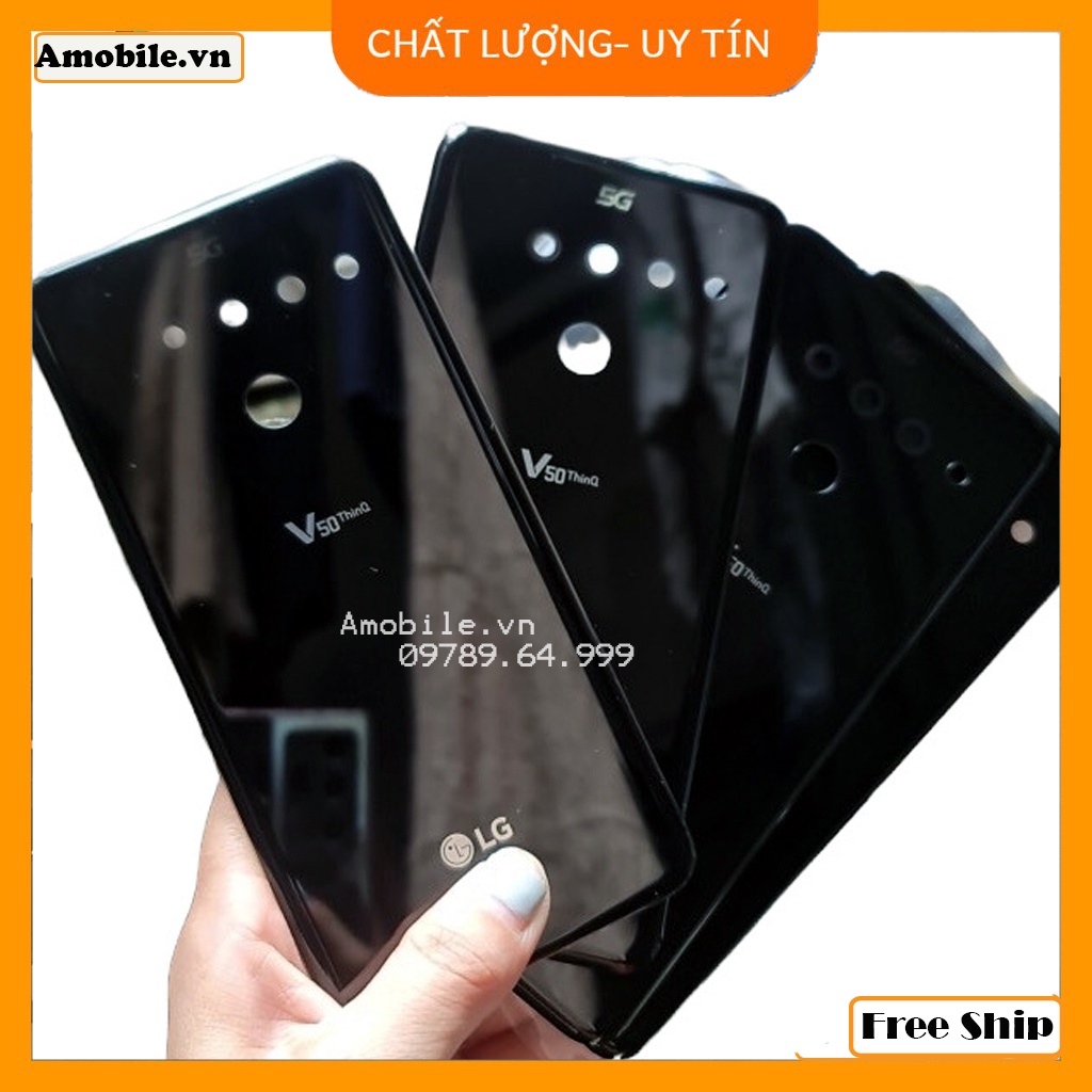 Nắp Lưng Điện Thoại Bằng Kính Thay Thế Chuyên Dụng Cho LG V50 ThinQ 5G LM-V500N V500/ kính lưng lg v50 tại amobile.vn