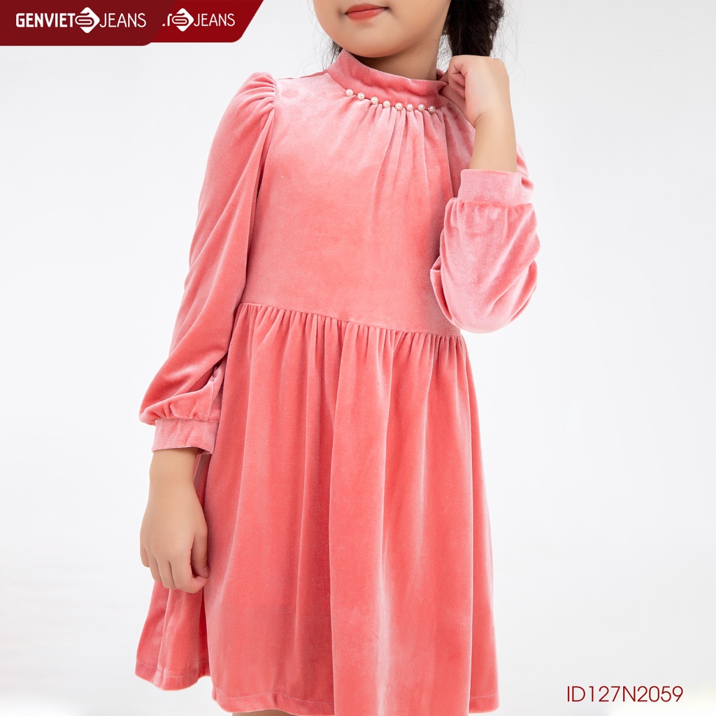 Đầm Nhung Bé Gái GENVIET ID127N2059