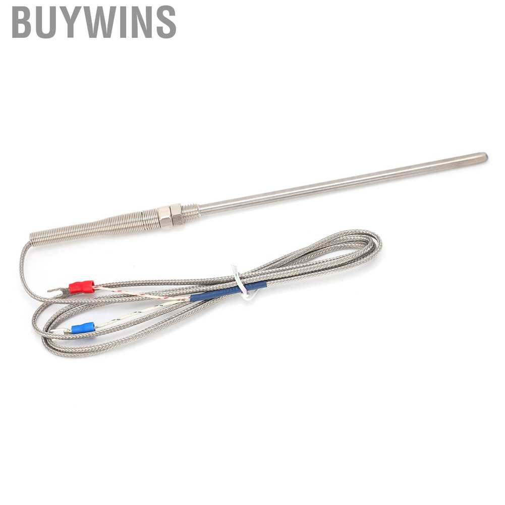 Buywins 5.9in K-Type Probe Thermocouple Precise 0-800°C Temperature Test Stainless Steel M8 Thread