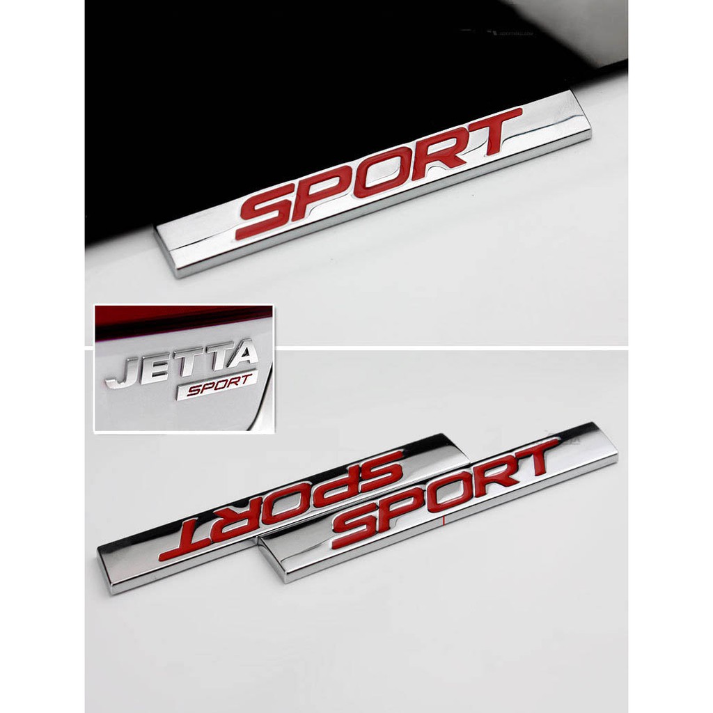 Tem Logo 3d Chữ Sport Dán ô Tô (mẫu 11) MS-92