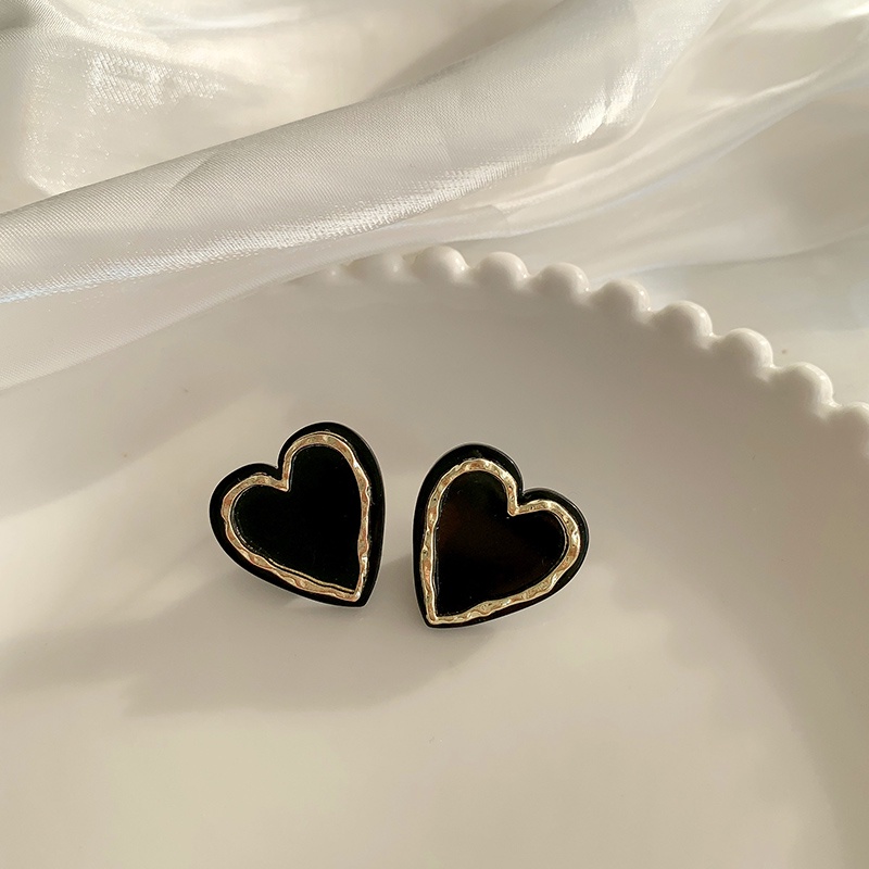 Bông Tai Màu Đen Phong Cách Hàn Quốc Thời Trang Cho Nữ  hoa tai