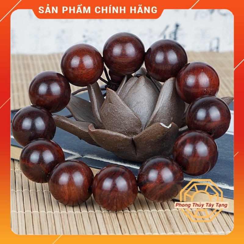 Vòng tay phong thủy, Vòng Gỗ Trắc mang lại Bình an May mắn - [TẶNG TÚI GẤM] - Phong Thủy Tây Tạng