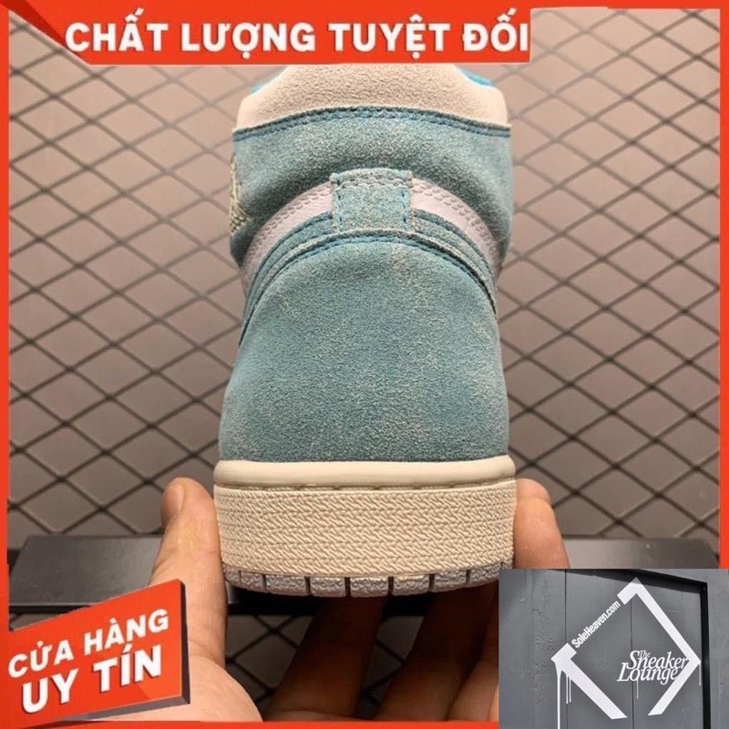 [MIỄN PHÍ SHIP] Giầy Thể Thao AIR JORDAN 1 Xanh Ngọc da lộn Hight Turbo nam nữ