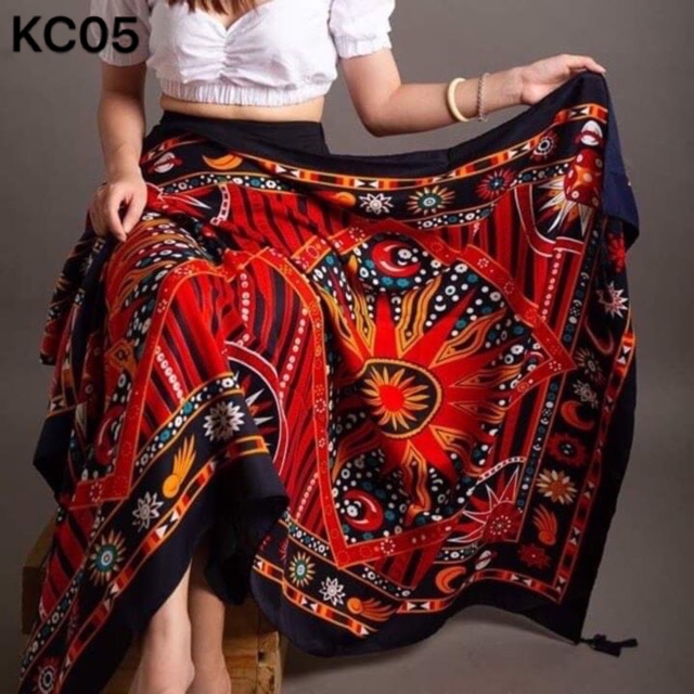 _Khăn Choàng Boho Họa Tiết Thổ Cẩm Đi Biển 1001 Công Dụng Hot Trend
