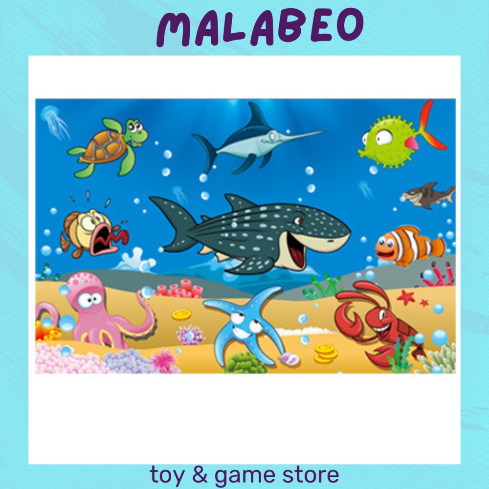 xếp hình cho bé puzzle 30 mảnh nhiều mẫu chất lượng cao MALABEO KIDS, đồ chơi gỗ ghép hình phát triển tư duy