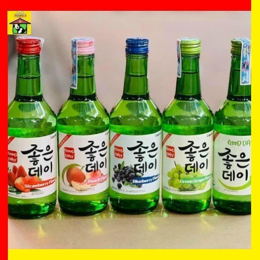 🍷 Soju Hàn Quốc 360ml - Soju Jeju Trái Cây 7 Vị Siêu Ngon Good Day