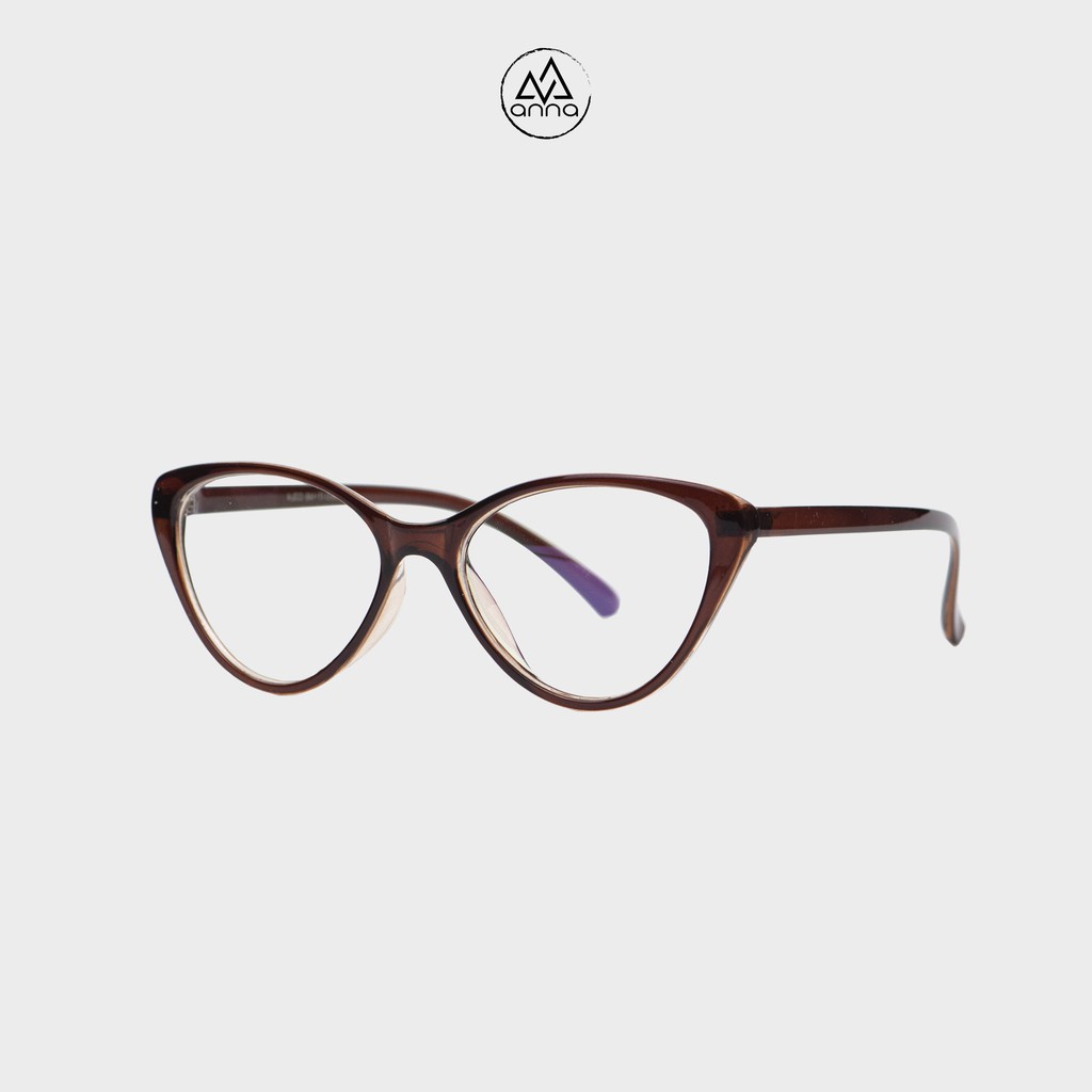 Gọng kính mắt thời trang nam nữ ANNA dáng mắt mèo cá tính chất liệu nhựa dẻo 200HQ039 | BigBuy360 - bigbuy360.vn