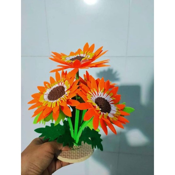 Cây hoa/ bụi hoa/ khóm hoa vải nỉ mầm non