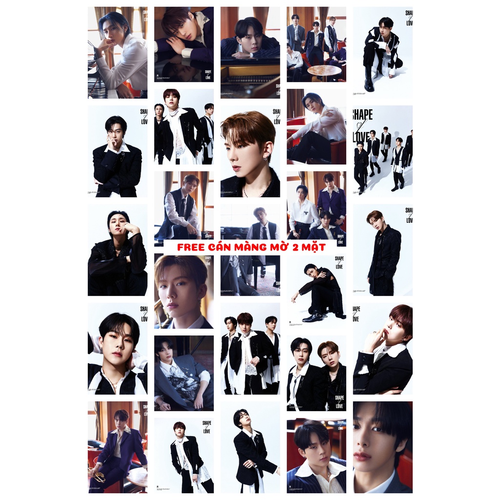 Lomo card 54 ảnh nhóm Monsta X - SHAPE of LOVE