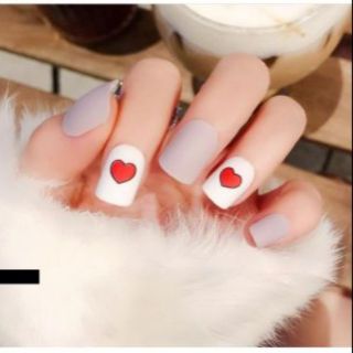 Bộ 24 móng tay giả nhám ngắn
